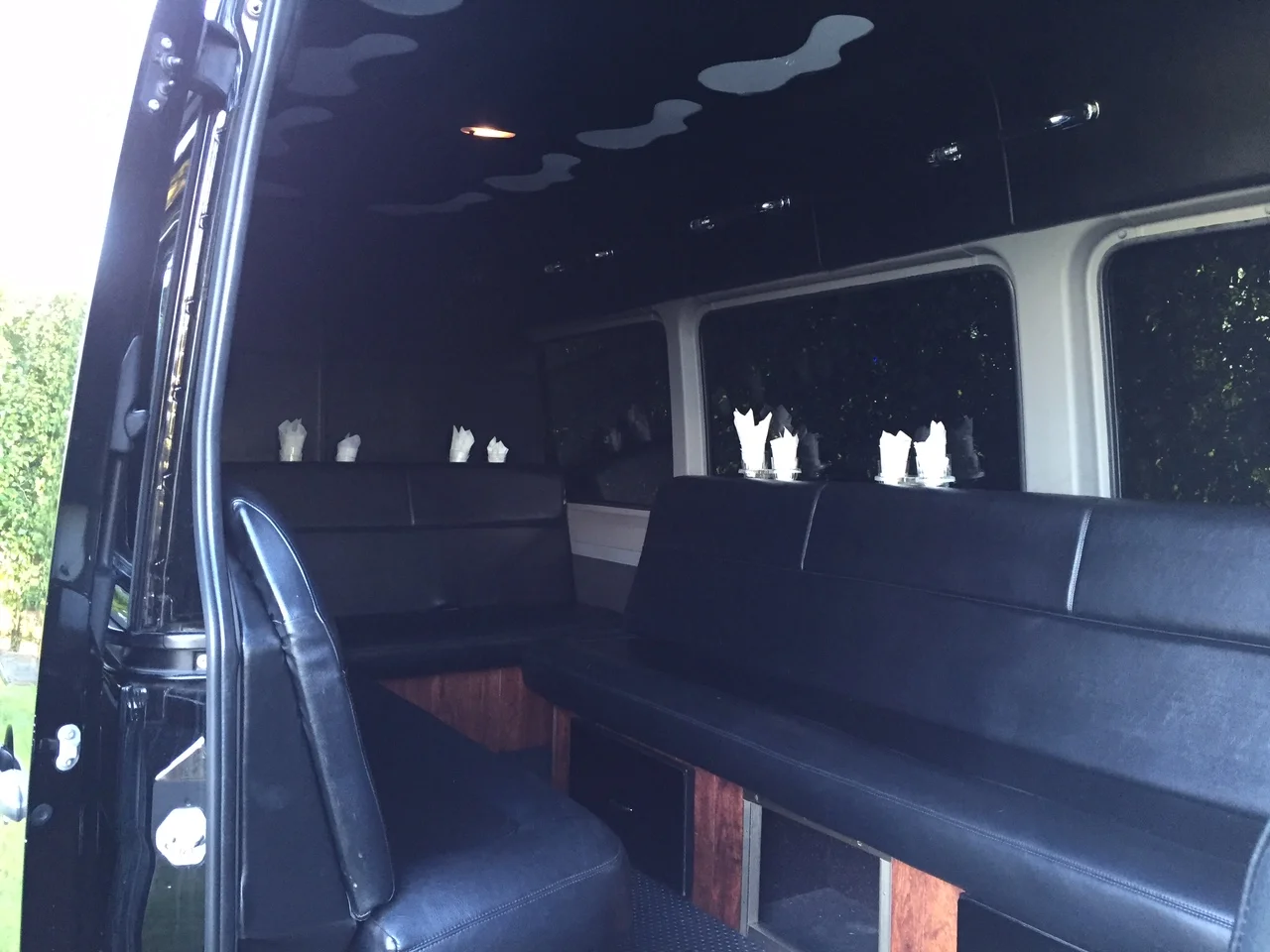 16 passenger interior