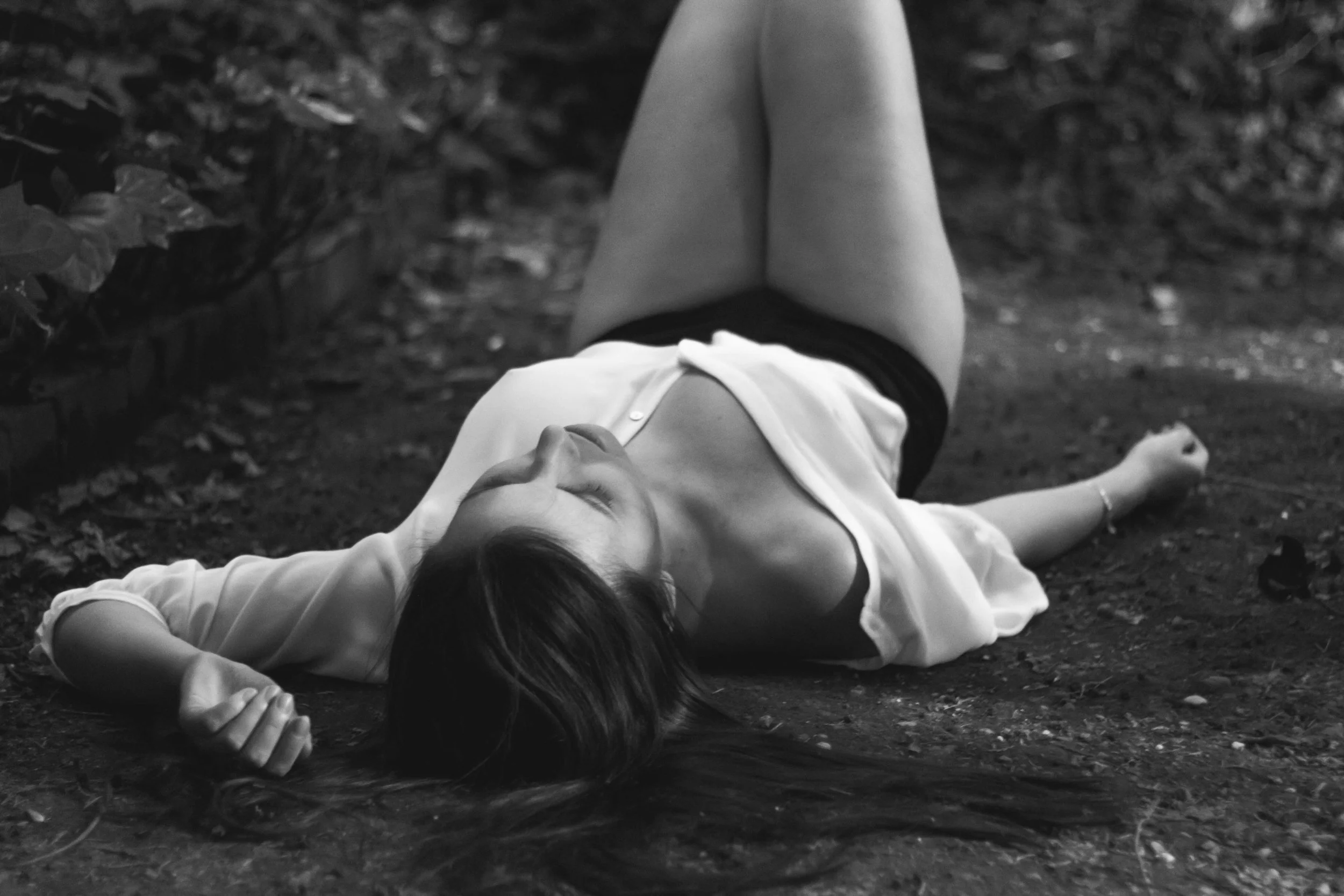 Petra Laying Down BW.jpg