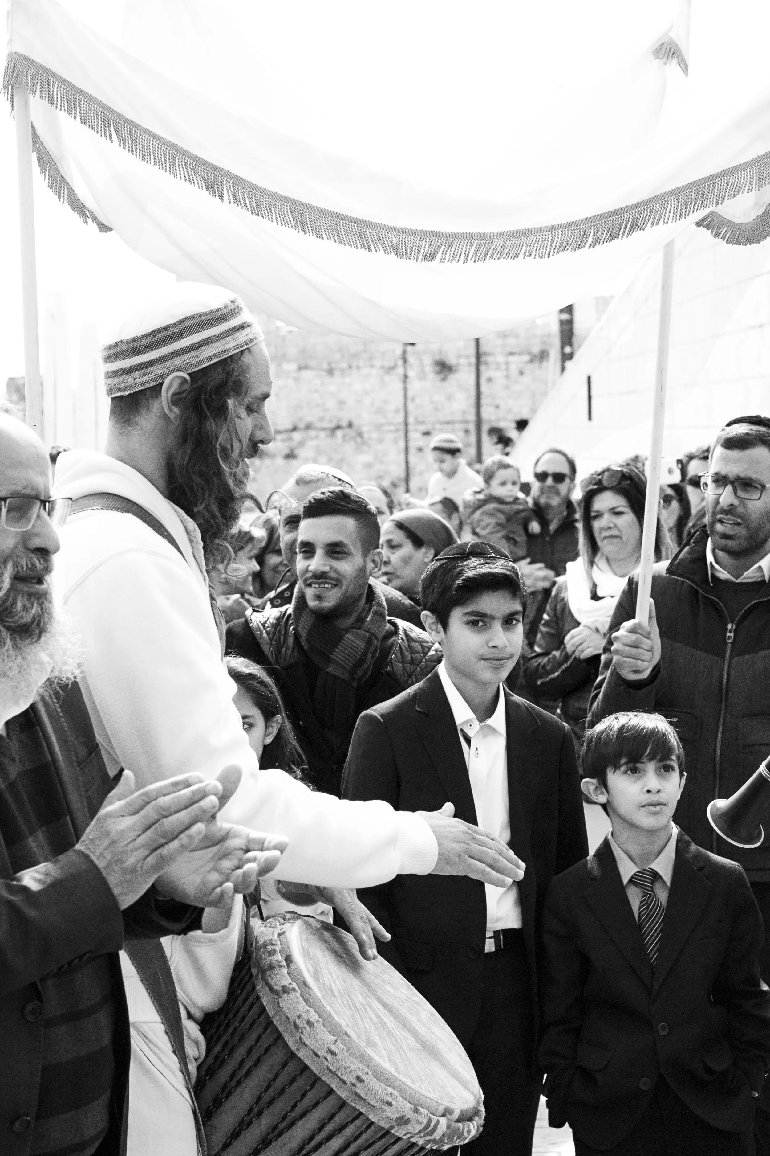 Bar Mitzvah Crowd V BW.jpg