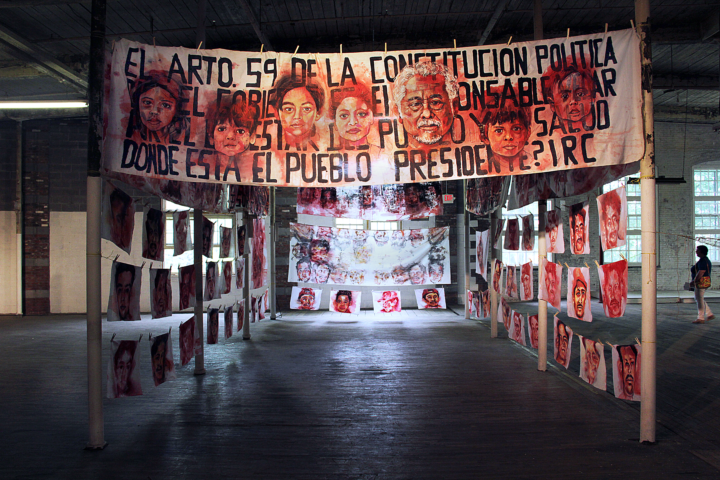 Empalagoso (Saccharine): The Chichigalpa Portrait Project, Garner Arts Center Installation. Photo courtesy of artist. 