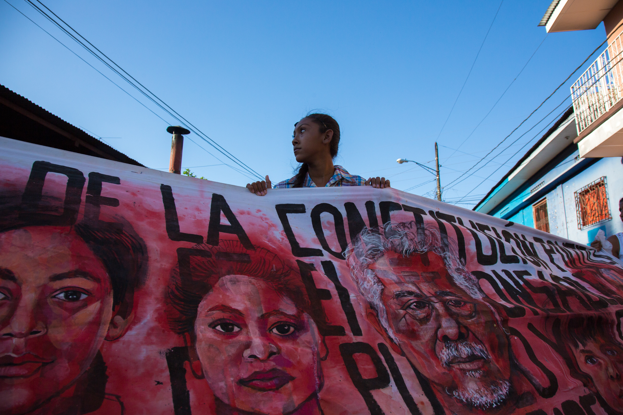 Empalagoso (Saccharine): The Chichigalpa Portrait Project, Banners in Protest. Photo courtesy of Tom Laffay. 