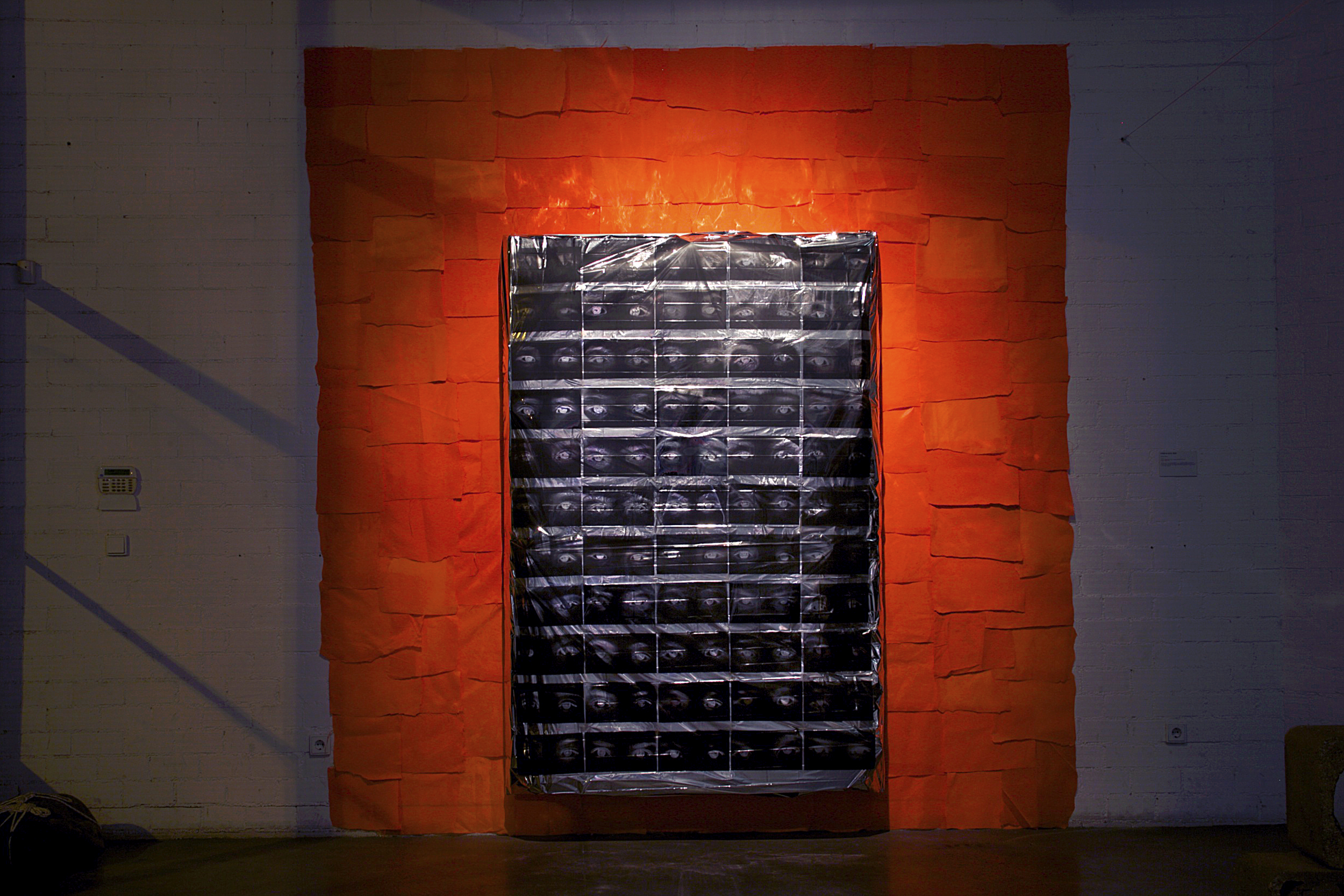 Installation at solo exhibition 'Khamsa' Ε.Δ.Ω. Creative Workshop in Athens, Greece, 2016. Photo courtesy of artist.