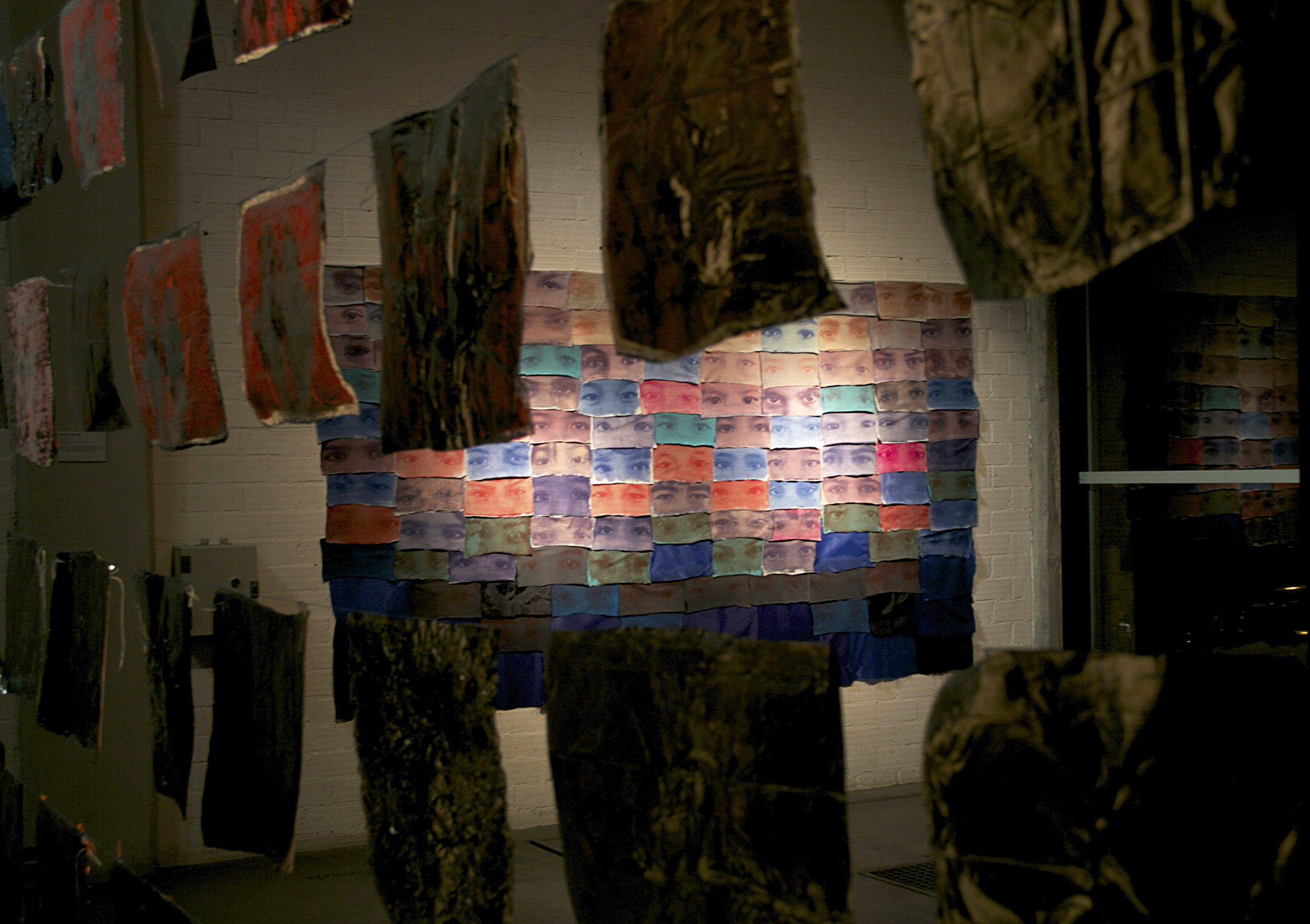 Installation at solo exhibition 'Khamsa' Ε.Δ.Ω. Creative Workshop in Athens, Greece, 2016. Photo courtesy of artist.