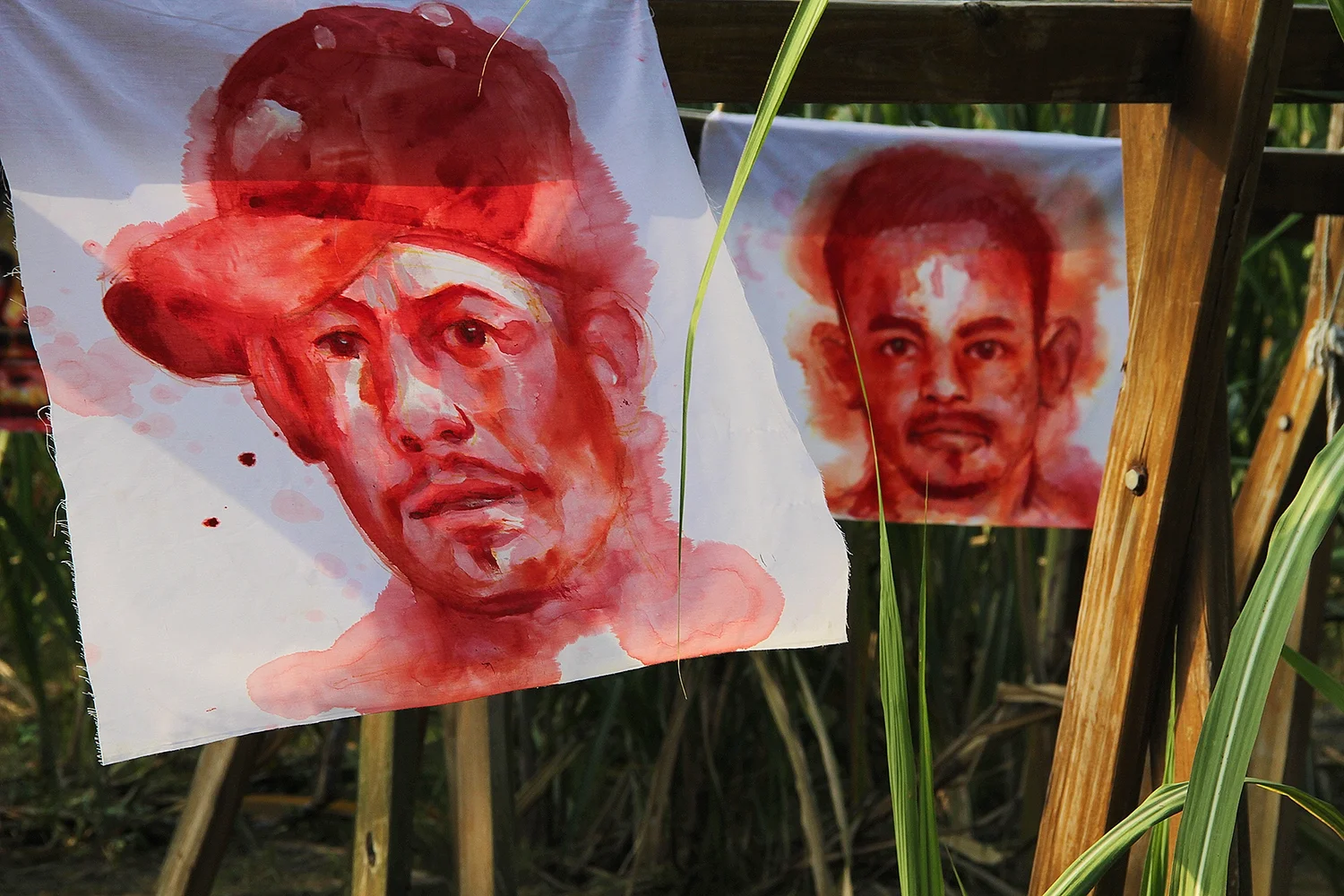 Empalagoso (Saccharine): The Chichigalpa Portrait Project, 23 Memorial Portraits at Taiwan Sugar Museum. Photo courtesy of artist.