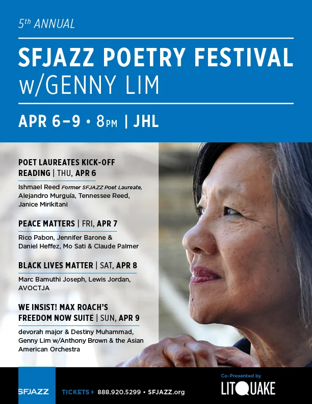 SFJAZZ Poetry Festival with Genny Lim: “We Insist! Max Roach's Freedom Now Suite”