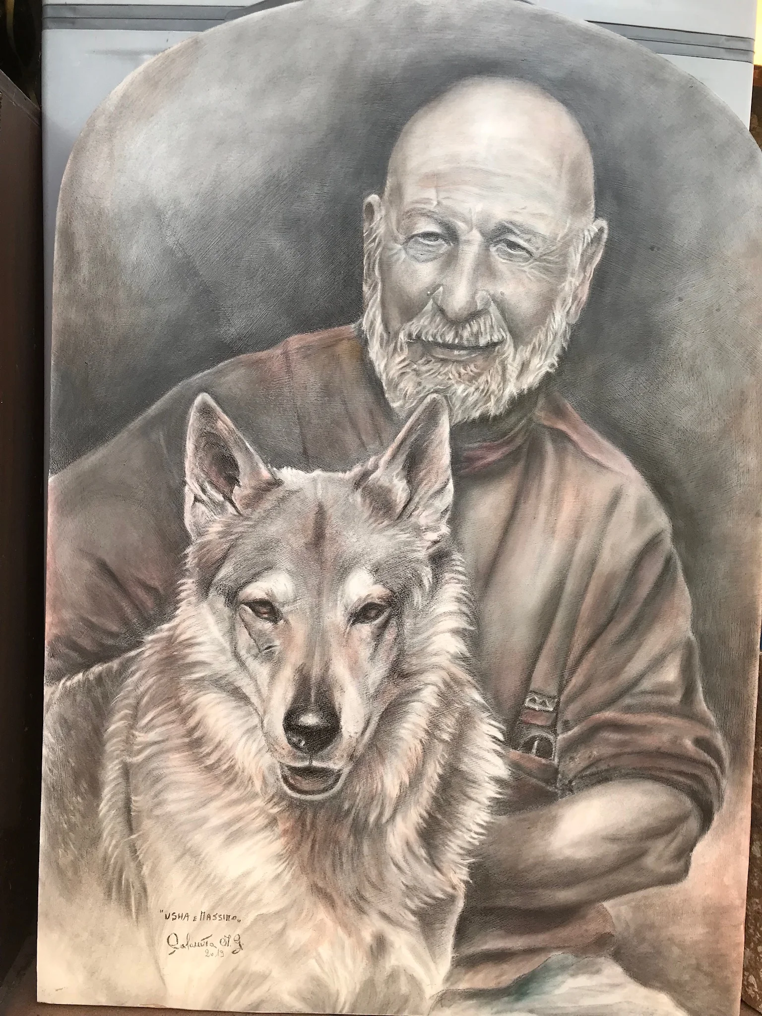 Usha(un passo dal cielo ) e Massimo (papà umano )