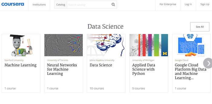 Some of Coursera's online courses