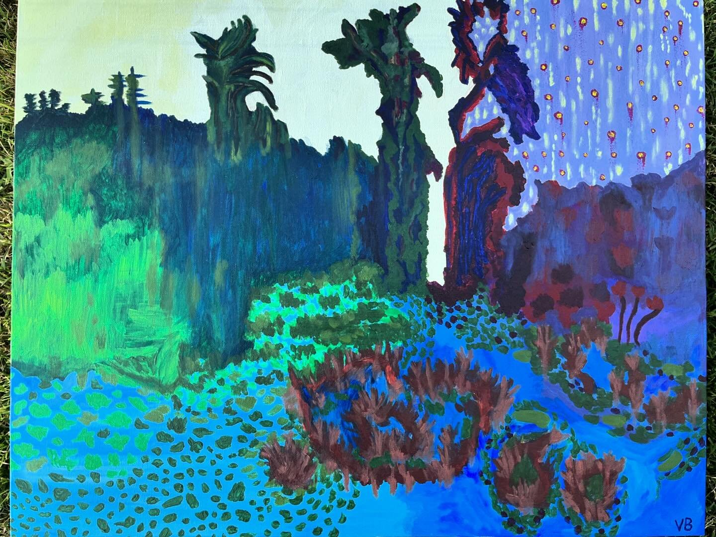 I painted my favorite swamp 💚 hopefully did Shrek proud.