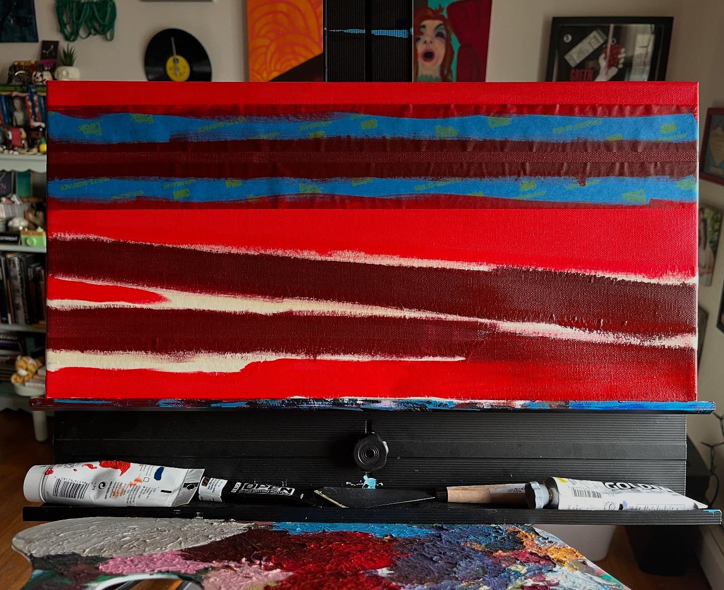 Early stage of the third part of my newest flag triptych 🏴&zwj;☠️
