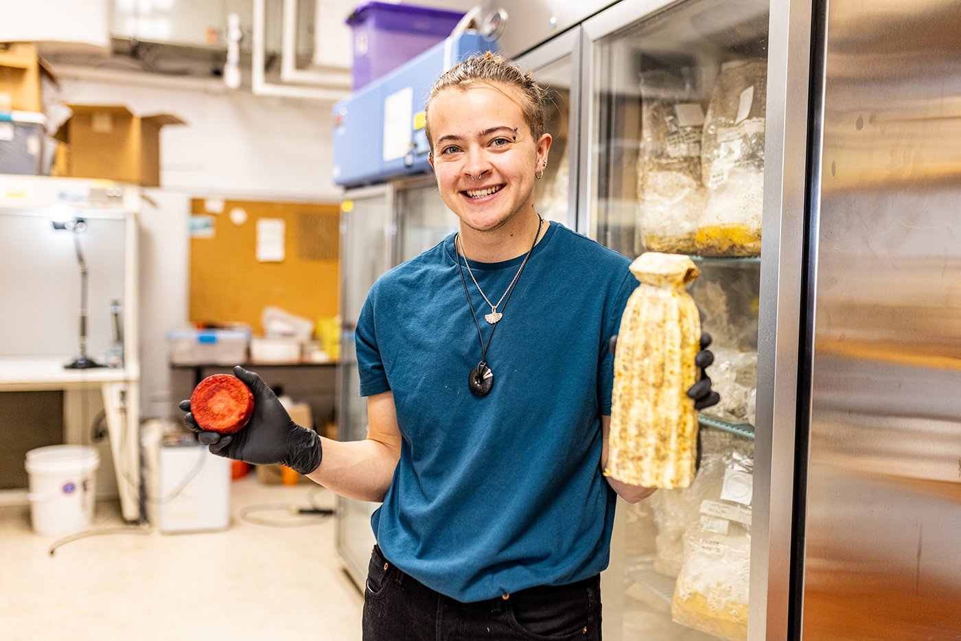 Up next in our Student Initiated Research Grant series in Avery Gendell, a graduate student from @vtarchschool!
 Avery&rsquo;s project demonstrates the potential that mycelium-based products could have in consumer product applications and replacing n