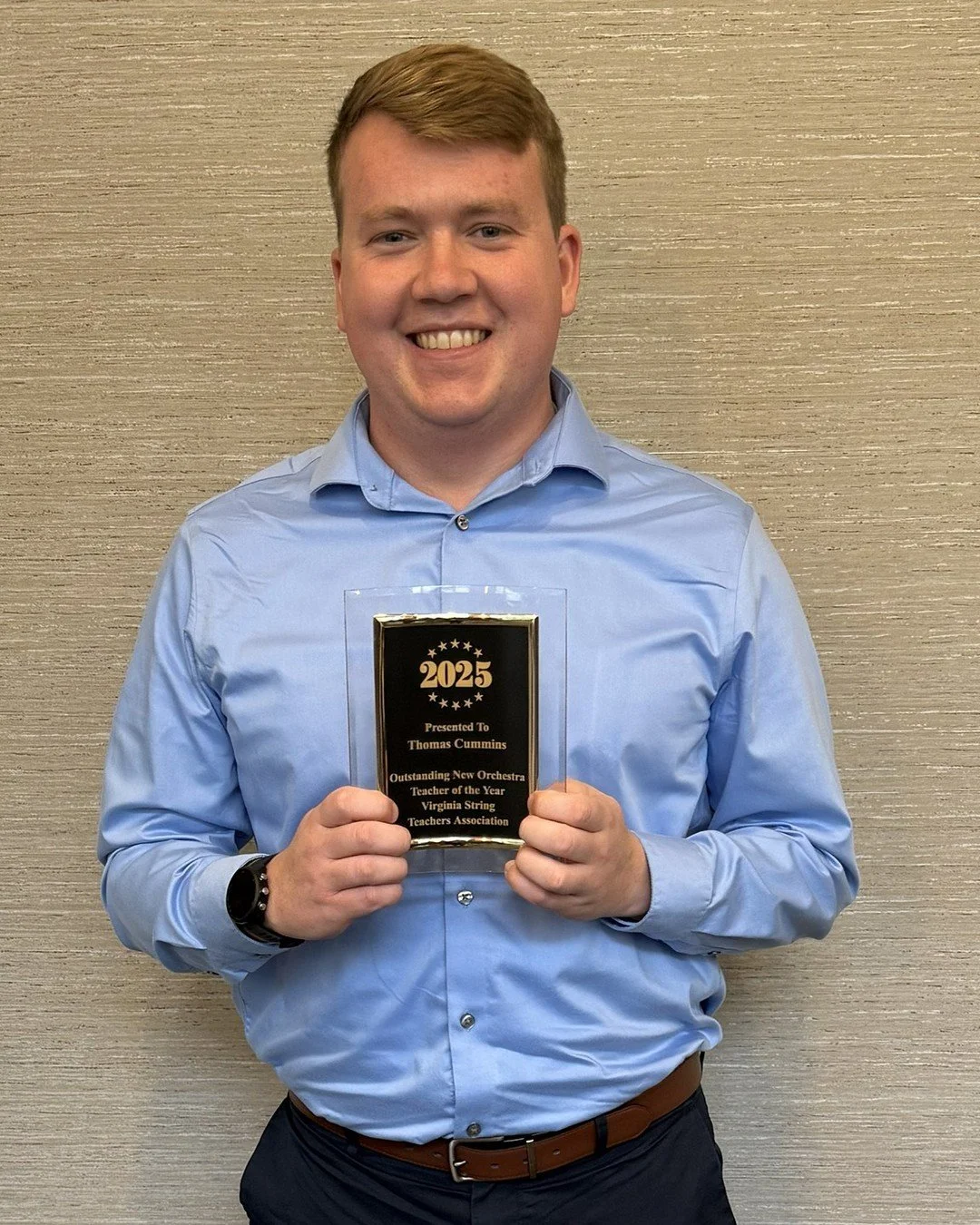 Congratulations to Tommy Cummins &rsquo;22 @vt_alumni from @hokiesonstage for being awarded the 2025 Outstanding New String/Orchestra Teacher Award from the Virginia Chapter of the American String Teachers Association and the 2025 Outstanding Beginni
