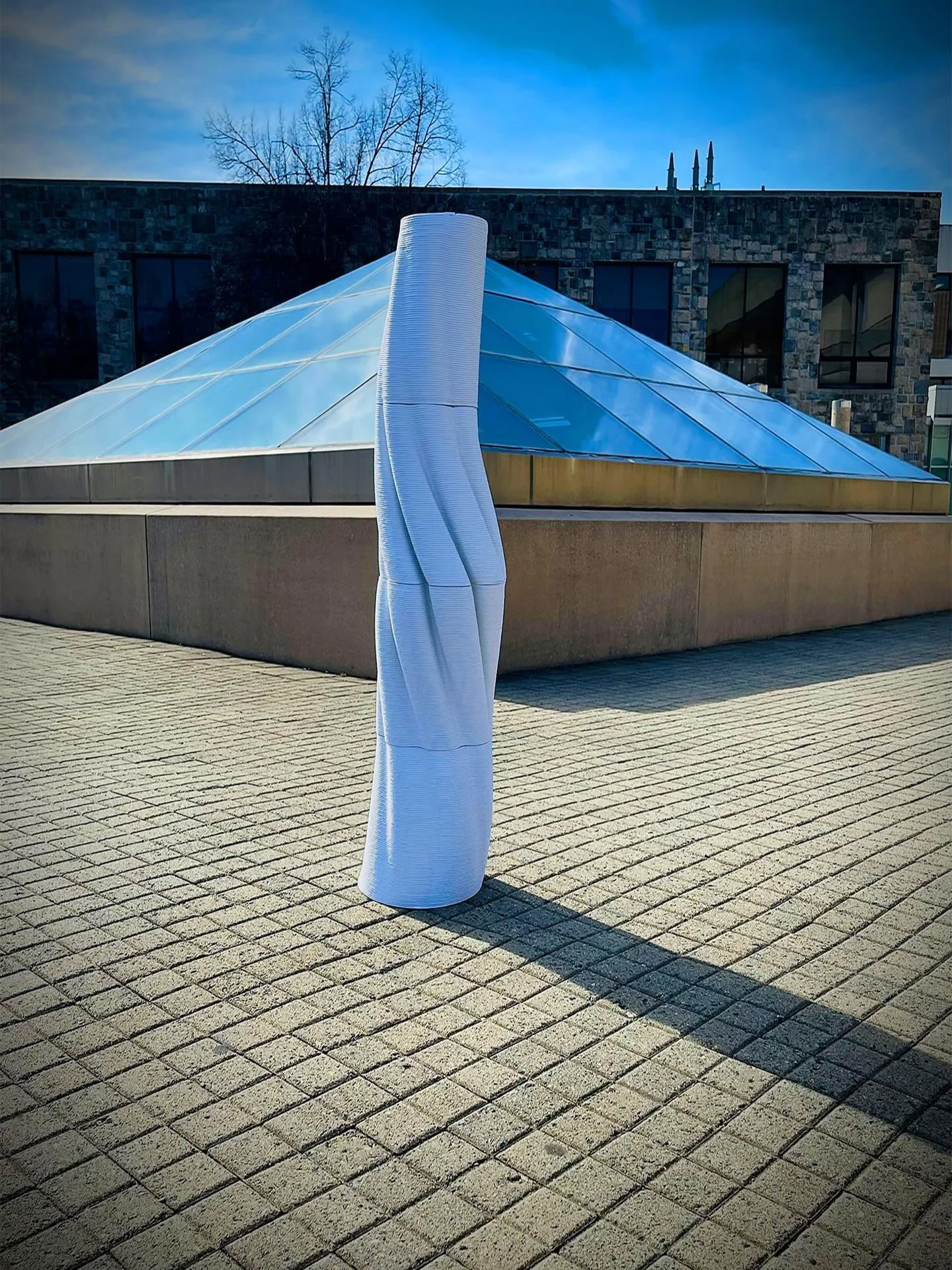 Architecture students designed and built a column using a robotic arm last fall.

The project, led by Assistant Professor Ramtin Haghnazar, challenged students in the Integrated Computational Design and Fabrication class to test ideas, work with ne