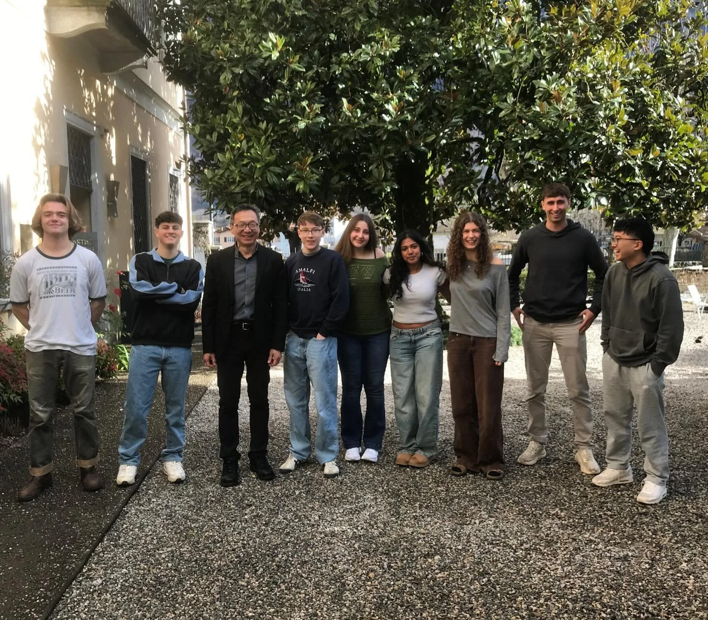 Get ready for Studio Crawl - Switzerland! 🇨🇭🏔️On Friday, Dean Liu visited with architecture students who are spending this semester at the Steger Center for International Scholarship in Riva San Vitale, Switzerland. They had lunch and then spent s