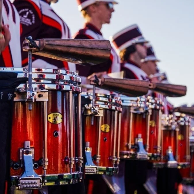 New season. New sound. Thanks to gifts from alumni and friends made during Giving Day 2025, the Marching Virginians&rsquo; drumline performed this fall with all new drums, cymbals, stands, and hardware.
&nbsp;
This year&rsquo;s Giving Day takes pla