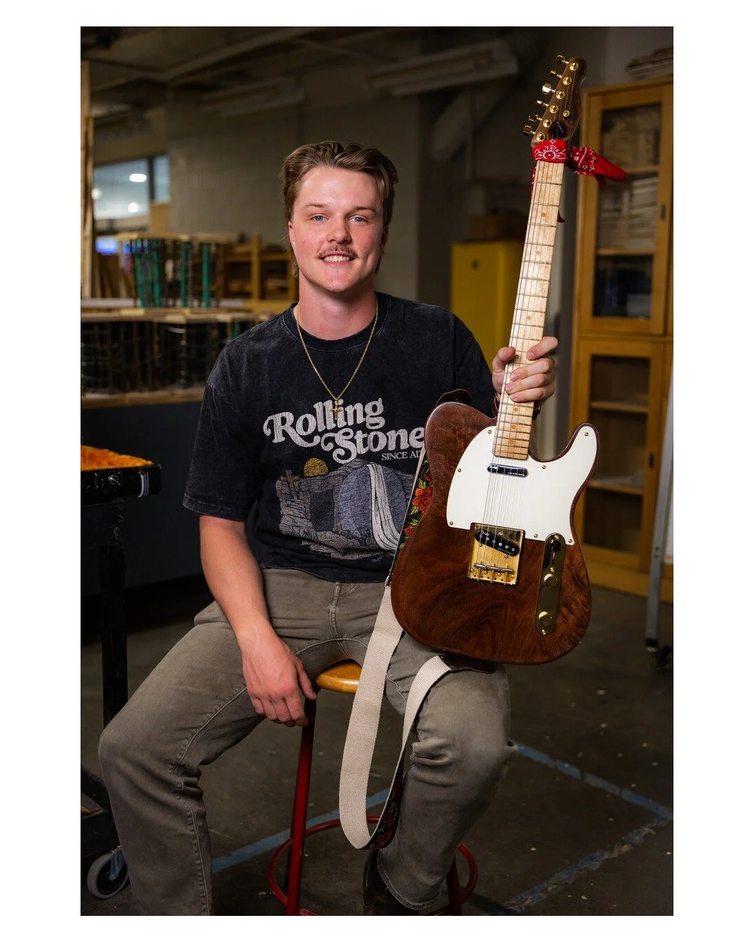 Ideas take shape in the BuildLAB! Launched in 2013, the BuildLAB is a student‑run space designed for hands‑on discovery, creativity, and innovation. Payson Kelley, a building construction and commercial real estate double major, has used the BuildLAB