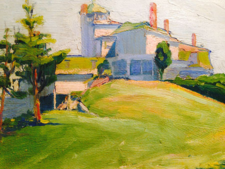 The Mansion House, summer residence of JM Forbes, painted by Denman Ross