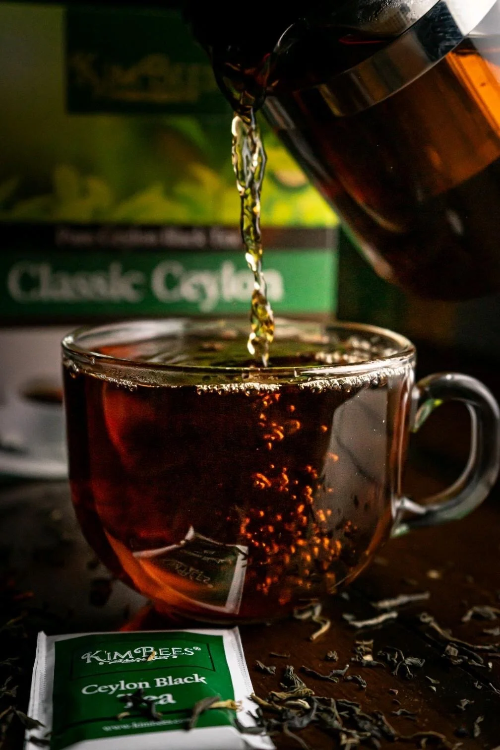 KimBees Classic Ceylon Tea with Pour and Bubbles.JPG