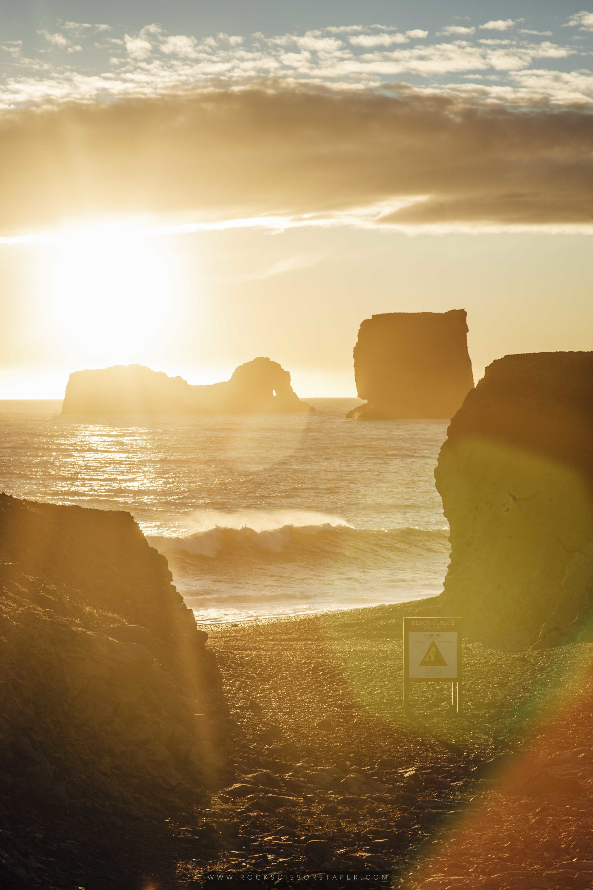 Flare in Iceland