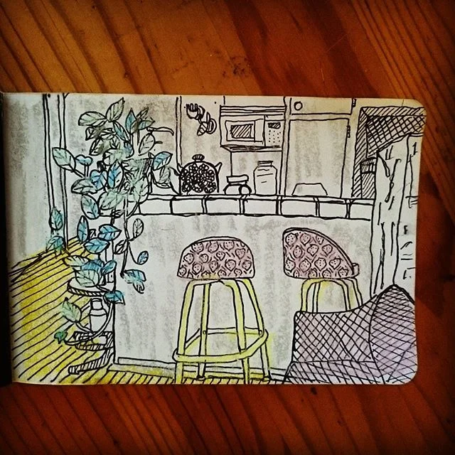 Winona Blvd #livingroom #illustration