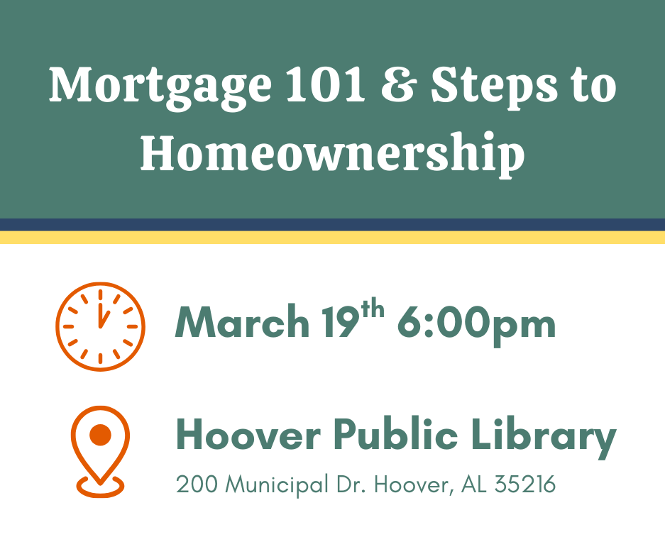 Hoover Homebuyer Class Date & Place