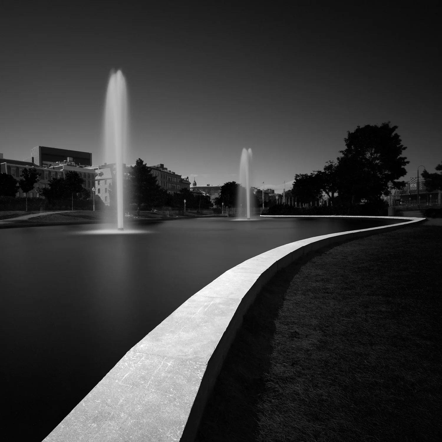 Deux jets d'eau