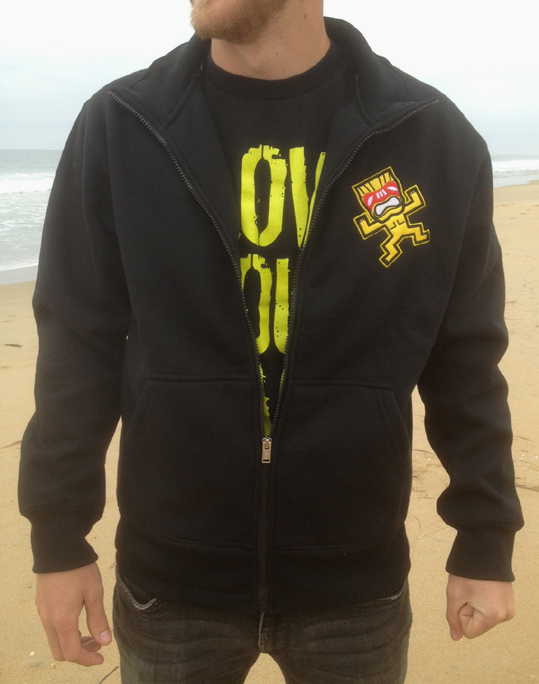 Beachdude_Black_zip_fleece_jacket_tiki.JPG
