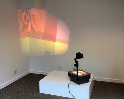 Inverse Projection, Cellophane, foam core, overhead projector, 2019 Photo credit: Nicholas Nyland