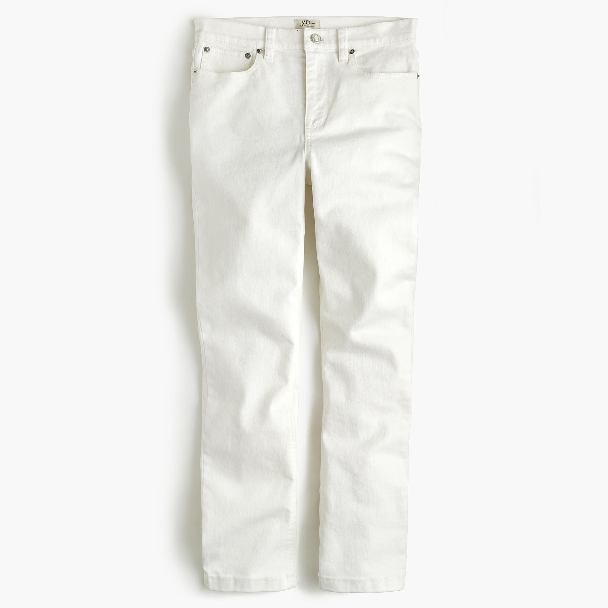 Cream Cropped Jeans