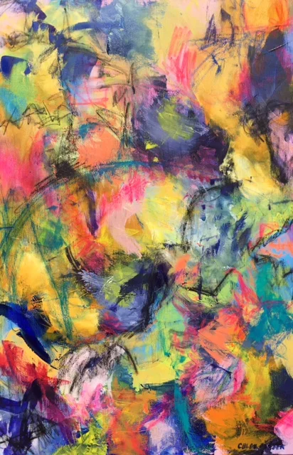 Ceremony, original abstract art by Chloé Meyer