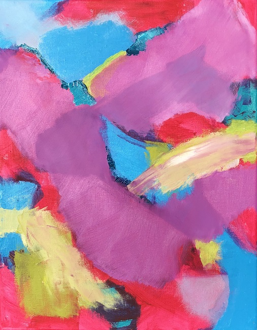 RADIANCE 3, Chloé Meyer original artwork, 11" x 14", abstract oil painting on canvas