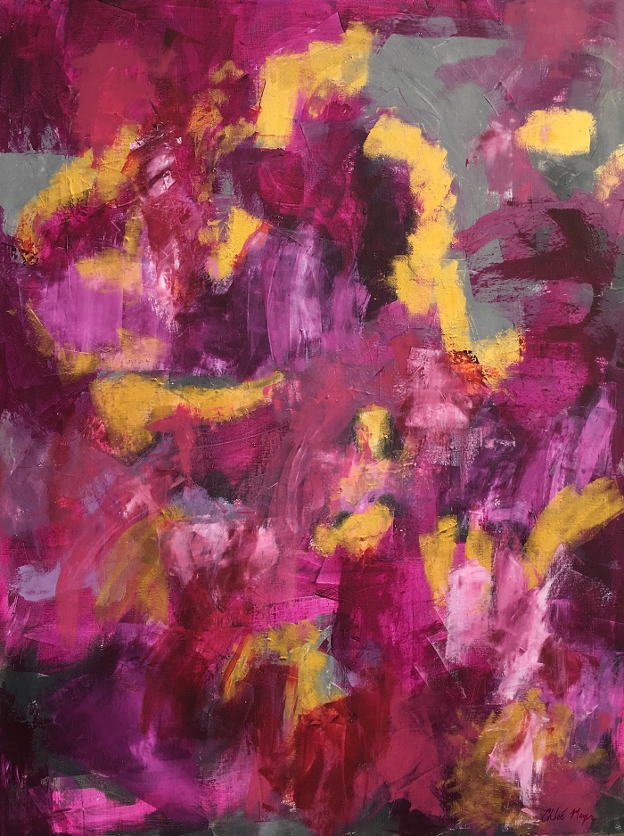 THIS DAWN, Chloé Meyer original art, 30" X 40", abstract oil painting on canvas