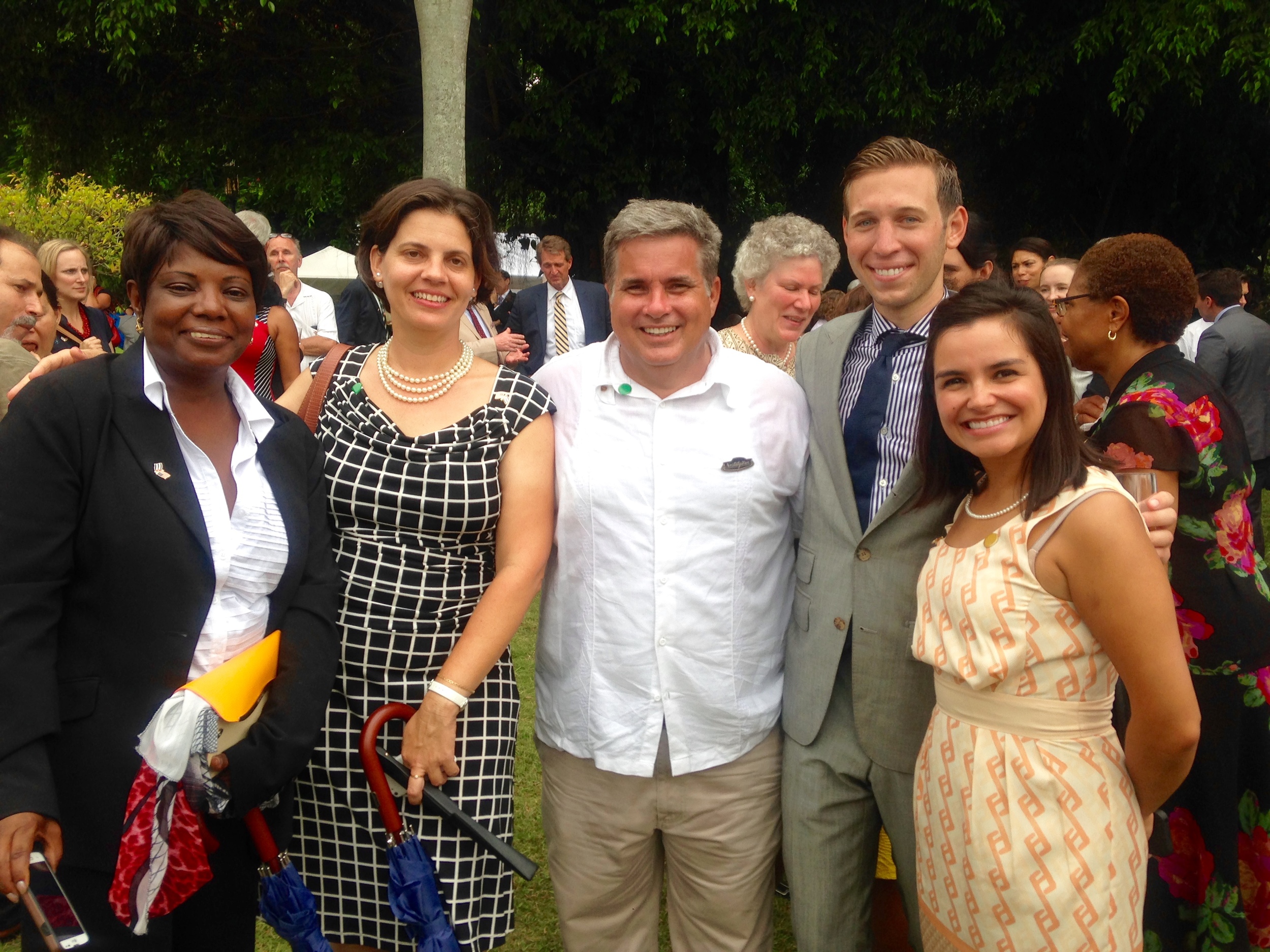 8.14.15 Reception at U.S. Ambassor's Residence in Havana