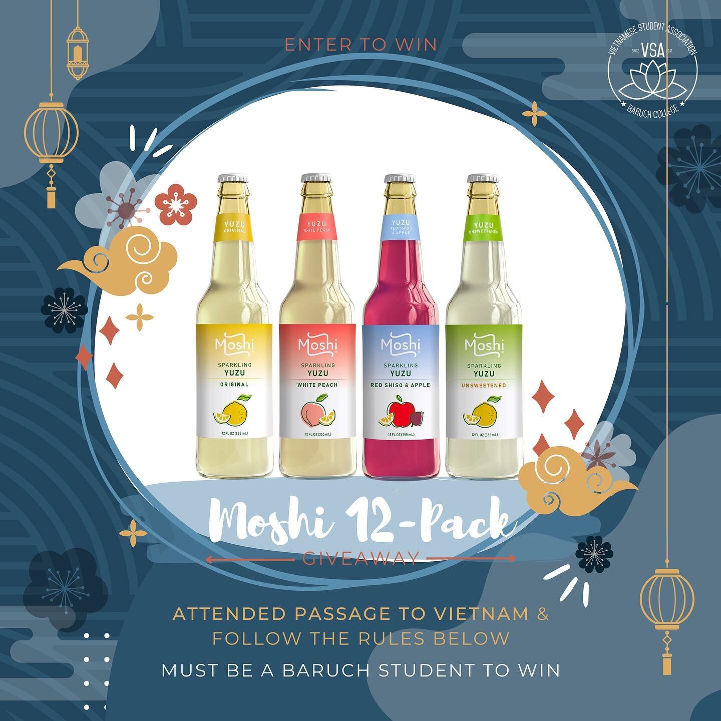 Need something to sweeten up your day with end of semester stress? @drinkmoshi&rsquo;s got your back~ 🍋🍎

Moshi&rsquo;s spectacular selection of drinks might look familiar to you, served at our recent Passage to Vietnam event and found at your loca