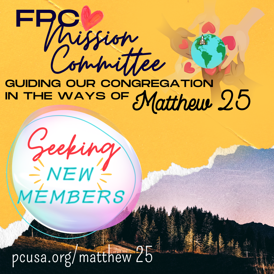 Missions Committee Graphics Mission Committee Seeking New Members — First Presbyterian Church