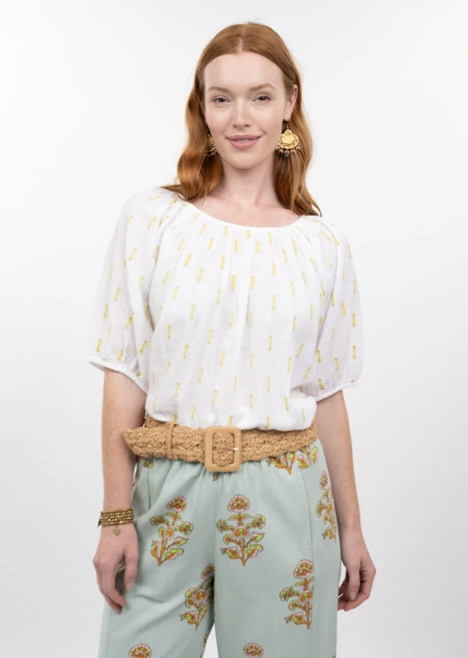 Ivy Jane Ditsy Embroidered Top