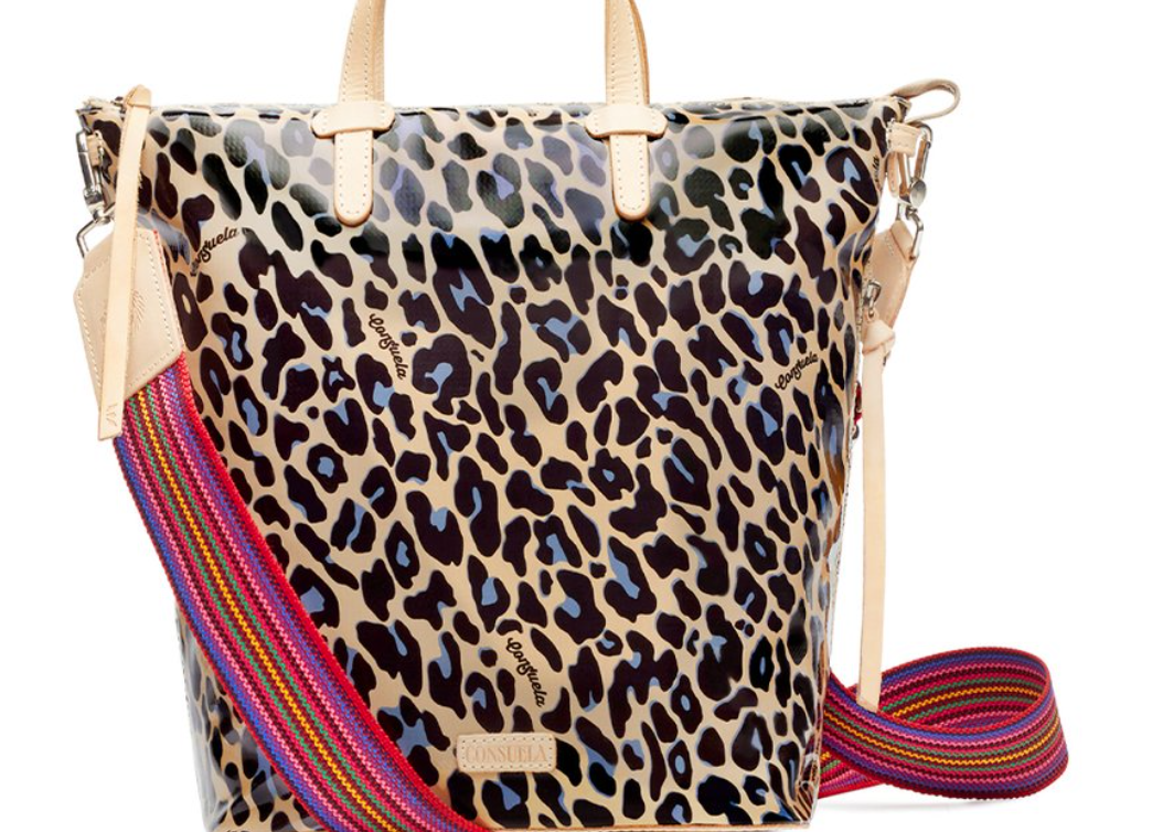 consuela leopard tote