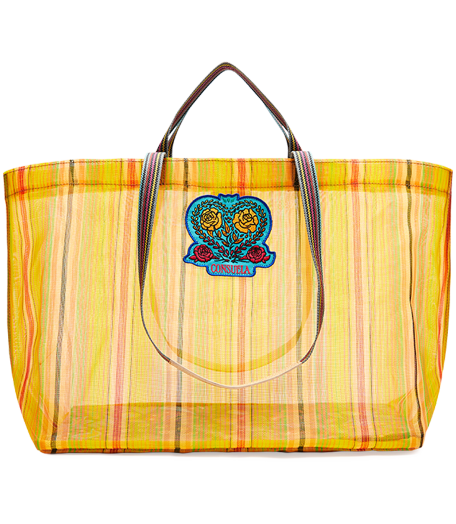 Elena Patch Mesh Jumbo Bag