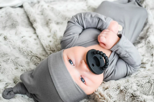 Rockin Royalty Stone Grey Knot Gown and Hat