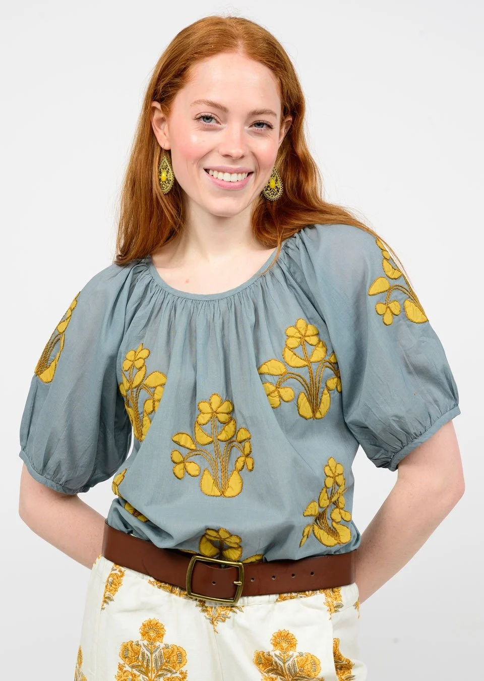 Ivy Jane Applique Peasant Top