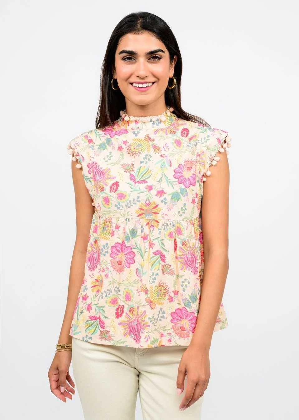 Ivy Jane Pom and Peplum Top