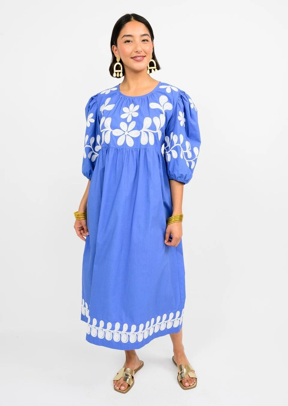 Uncle Frank Cord Embroidered Dress