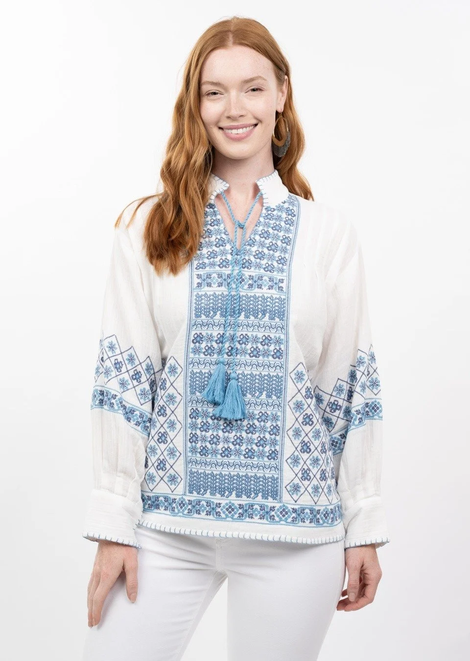 Ivy Jane Gauze Cross Stitch Top