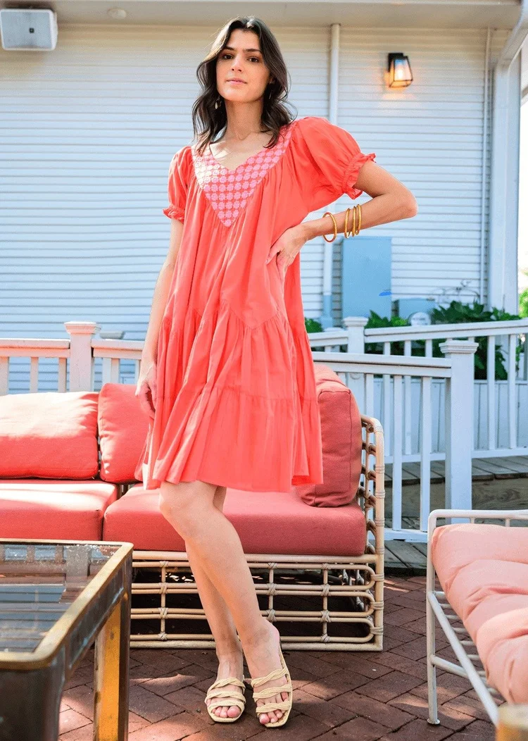 Uncle Frank Daisy Filled Yoke Dress Petals & Pearls Boutique Uncle Frank Daisy Filled Yoke Dress Petals & Pearls Boutique