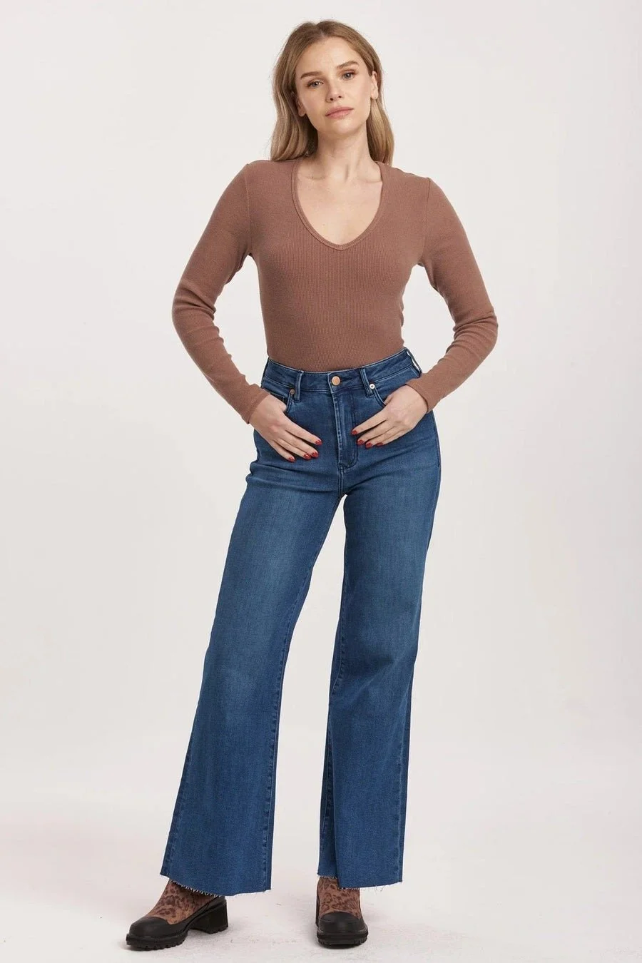 Dear John Fiona High Rise Wide Leg Jeans