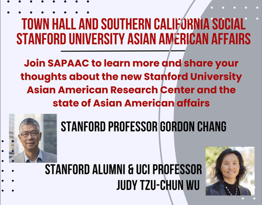 SAPAAC Town Hall with Professors Gordon Chang and Judy Wu