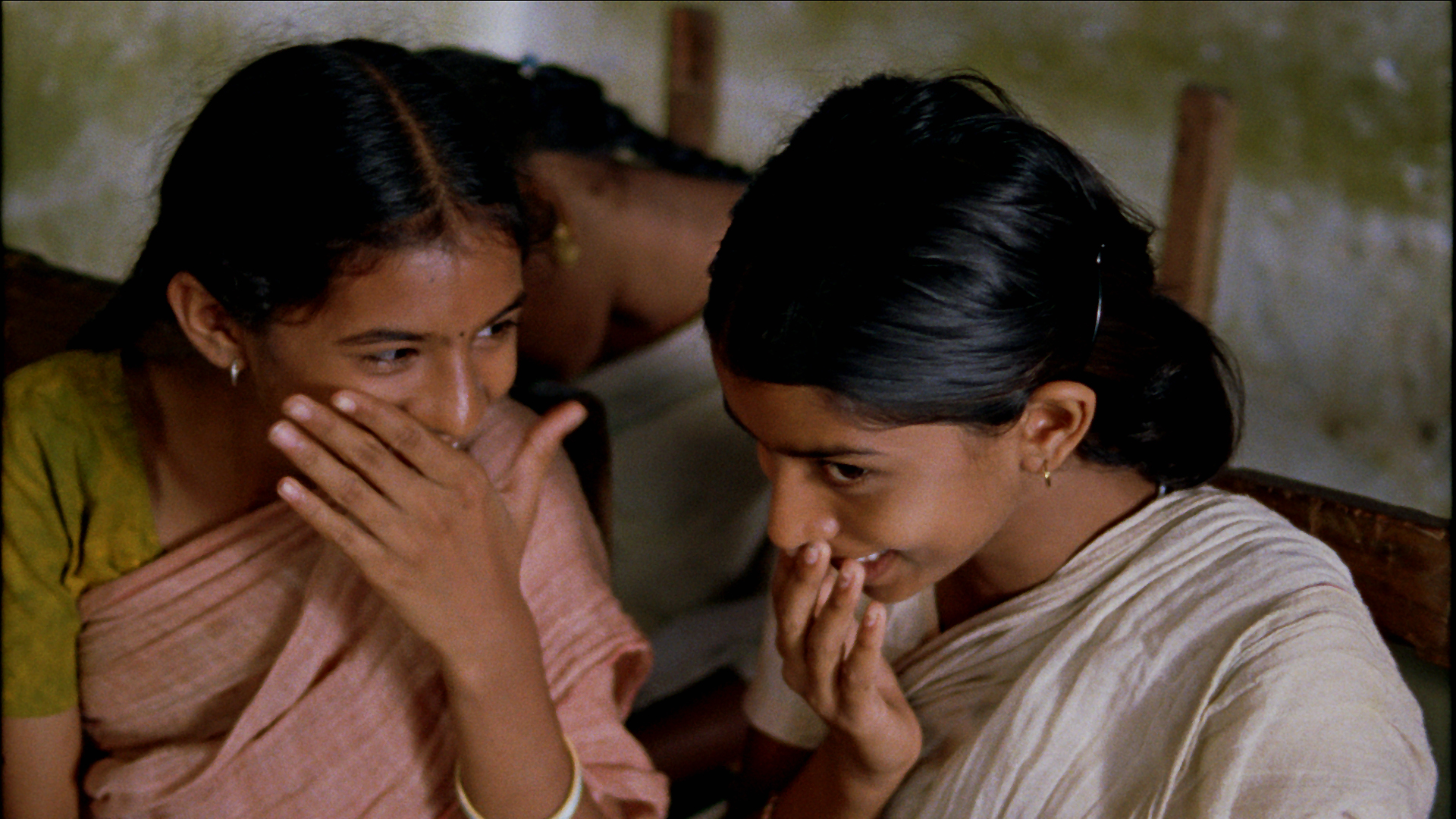 Vanaja and Lacchi Giggling in Class.jpg
