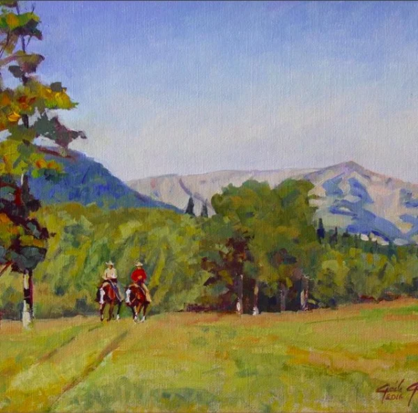 Gaile Gallup - “The Range Riders” 11x14” oil painting