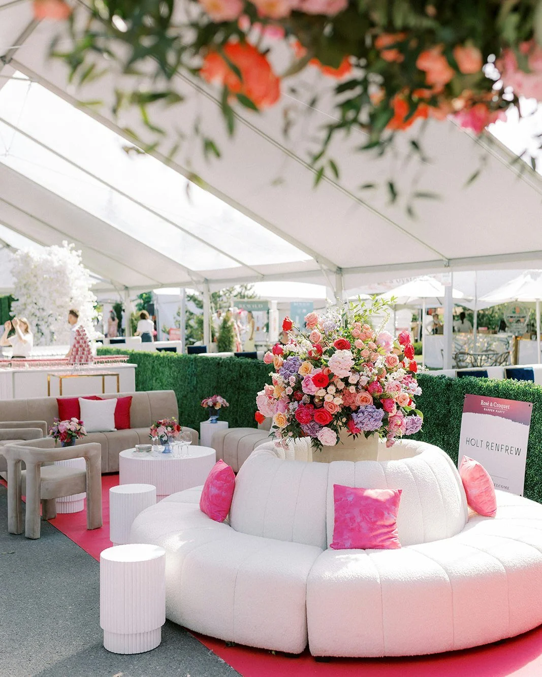 Our sincerest thank you to @modernrentals.ca for transforming the Ros&eacute; &amp; Croquet Garden Party into something truly extraordinary year after year. From the beautifully dressed garden tents to the furniture, custom bars, and every rental det