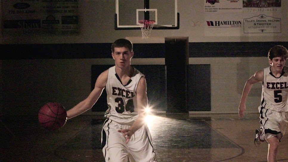 Screenshot of the ECA basketball team from the Excel video.