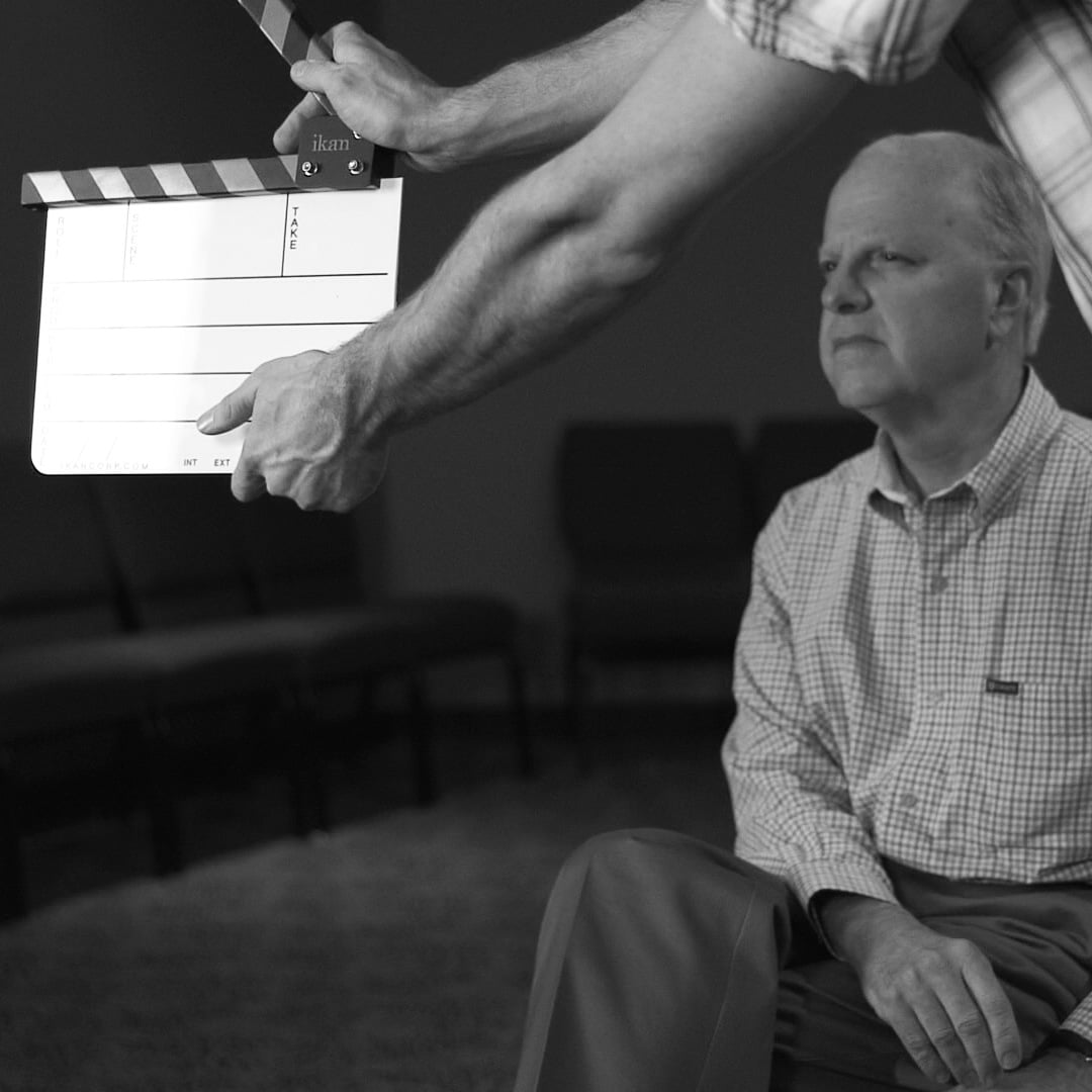 Mark Nysewander behind the scenes while shooting the Place of Prayer video